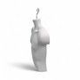 White Male Hanging Half Body Form Matt Plastic Display Torso Mannequin