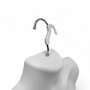 White Male Hanging Half Body Form Matt Plastic Display Torso Mannequin