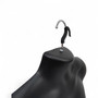 Black Male Hanging Half Body Form Matt Plastic Display Torso Mannequin
