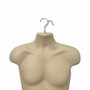 Skin Color Male Hanging Half Body Form Matt Plastic Display Torso Mannequin