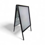 A1 Black A-Board Pavement Sign Double Sided Outdoor Poster Display A-Frame, printed product shown on a white background