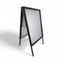 A1 Black A-Board Pavement Sign Double Sided Outdoor Poster Display A-Frame, printed product shown on a white background, balanced, left-balanced square layout