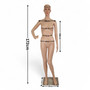 Female Mannequin F1 172cm Full Body Display Dummy Rotating Head Movable Arms