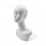 Female Polystyrene Mannequin Head with Shoulders White Display for Wigs & Accessories