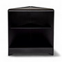 Black Open Corner Counter with Shelf 600x600x900mm Retail Display Shop Counter