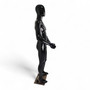 Male Faceless Glossy Display Egg Head Mannequin – Black Sleek Retail Showcase