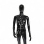 Male Faceless Glossy Display Egg Head Mannequin – Black Sleek Retail Showcase
