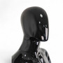 Male Faceless Glossy Display Egg Head Mannequin – Black Sleek Retail Showcase