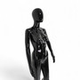 Female Faceless Glossy Display Egg Head Mannequin, full-height product view on a white background, gallery image 8 of 12