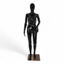 Female Faceless Glossy Display Egg Head Mannequin – Black Sleek Retail Showcase