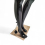 Female Faceless Display Egg Head Mannequin –Glossy Black Sleek Retail Showcase