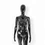 Female Faceless Display Egg Head Mannequin, full-height product view on a white background, full-height product photograph