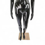 Female Faceless Display Egg Head Mannequin –Glossy Black Sleek Retail Showcase