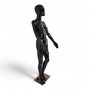 Female Faceless Display Egg Head Mannequin –Glossy Black Sleek Retail Showcase