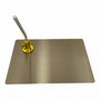 Female Faceless Gold Display Egg Head Mannequin, product shown on a white background