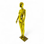 Female Faceless Display Egg Head Mannequin – Luxury Gold Retail Showcase