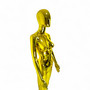 Female Faceless Display Egg Head Mannequin – Luxury Gold Retail Showcase