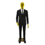 Male Faceless Glossy Gold Display Egg Head Mannequin – Luxury Retail Showcase