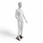 Male Faceless Glossy White Display Egg Head Mannequin – Luxury Retail Showcase