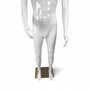 Male Faceless Glossy White Display Egg Head Mannequin – Luxury Retail Showcase