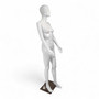 Female Faceless Display Egg Head Mannequin –Glossy White Sleek Retail Showcase