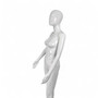 Female Faceless Display Egg Head Mannequin –Glossy White Sleek Retail Showcase