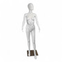 Female Faceless Display Egg Head Mannequin –Glossy White Sleek Retail Showcase