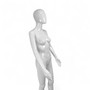 Female Faceless Display Egg Head Mannequin –Glossy White Sleek Retail Showcase