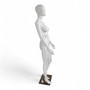Glossy White Female Faceless Display Egg Head Mannequin – Sleek Retail Showcase