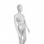 Glossy White Female Faceless Display Egg Head Mannequin – Sleek Retail Showcase