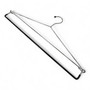 Heavy Duty Chrome Plated Adjustable Blanket Hanger with Black Non-Slip Coating, close product view on a white background, brightly lit product image
