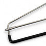 Heavy Duty Chrome Plated Adjustable Blanket Hanger with Black Non-Slip Coating, close product view against a light background