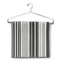 Heavy Duty Chrome Plated Adjustable Blanket Hanger with Black Non-Slip Coating, close product view on a white background, balanced, centred square layout