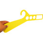 Durable Plastic Warehouse Hangers with Divider Cards for Stock Organization