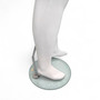 Headless Male Fiberglass Mannequin Glossy White Finish with Glass Stand 166cm