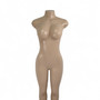 Voluptuous Brazilian Female Mannequin, full-height product view on a white background, full-height product photograph