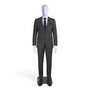 Male Mannequin Matt White Plastic Display with Rotating Head and Metal Stand