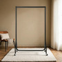 Black Heavy-Duty Clothes Rail, product shown against a coloured background
