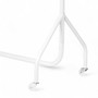 White Heavy-Duty Clothes Rail – 150 kg Load Steel Garment Rack with Wheels