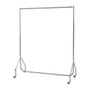 Chrome Heavy-Duty Clothes Rail –150 kg UDL 32 mm Steel Garment Rack with Wheels