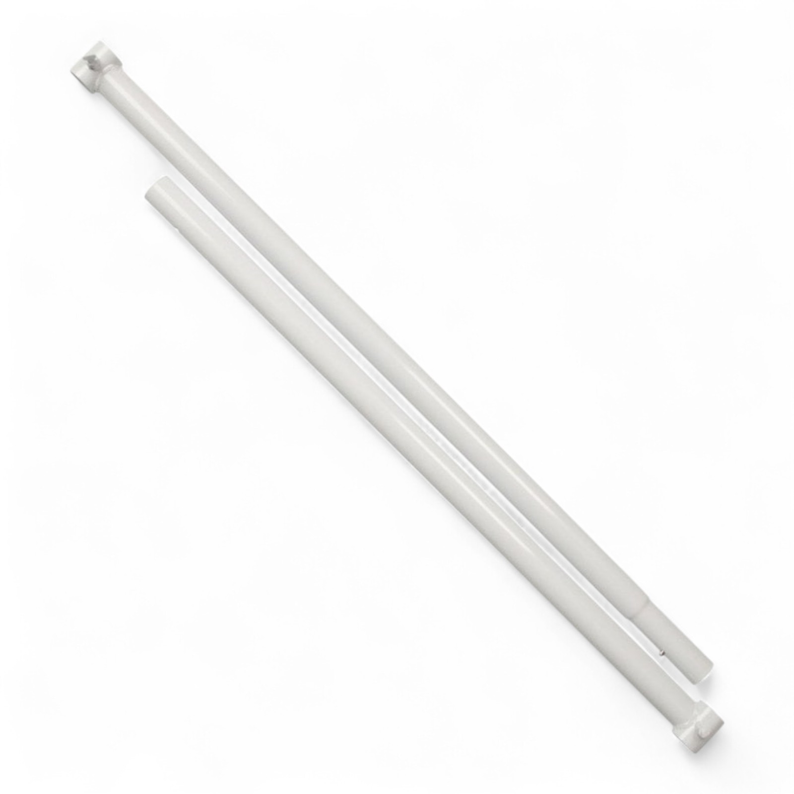 White Centre Bar for Heavy-Duty Clothes Rail – 2–6 ft, Height Adjustable
