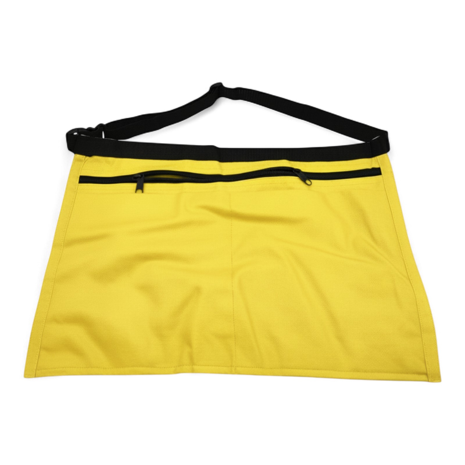 Market Stall Money Belt Waist Pouch – 4 Pockets, Adjustable Strap, Yellow