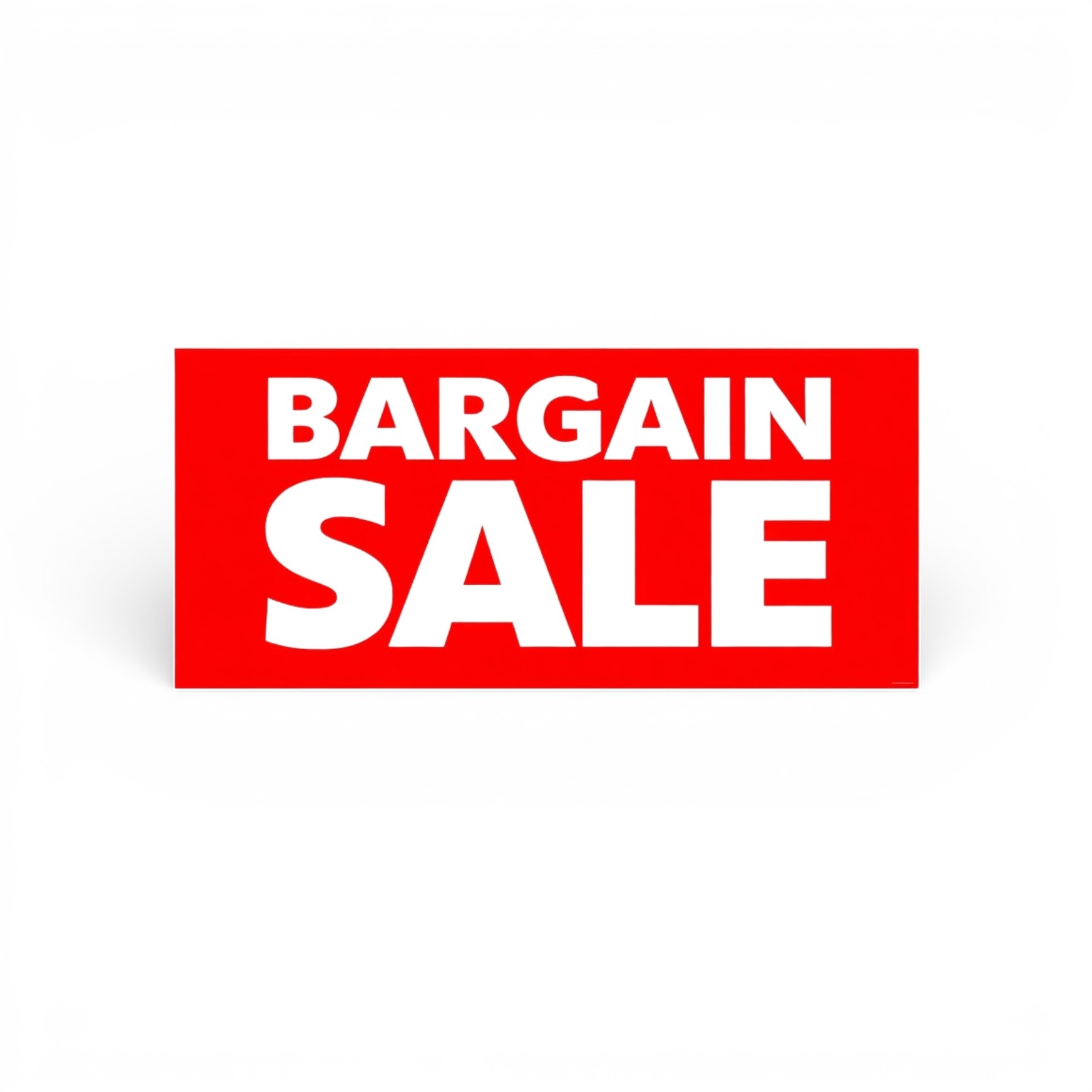 Bargain Sale Window Poster 75x30cm – Red Retail Sign, Easy Hang