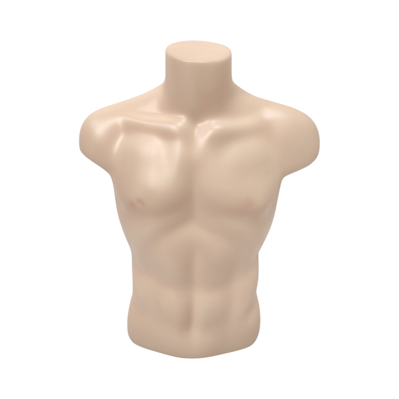 Skin Male Torso Bust Mannequin Upper Half Body Display for T-Shirts Jumpers etc