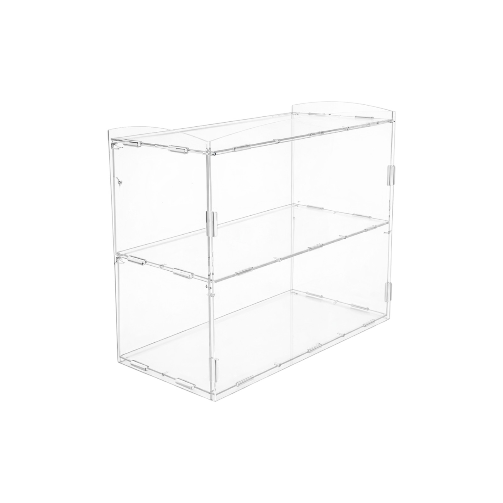 2 Tier Acrylic Bakery Display Case Stand for Cakes Cupcakes Vapes Clear