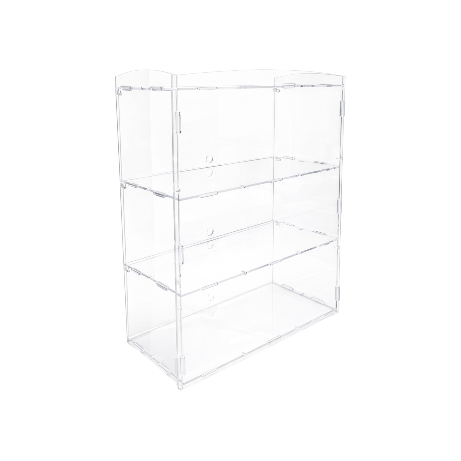 3 Tier Acrylic Bakery Display Case Stand for Cakes Cupcakes Vapes Clear
