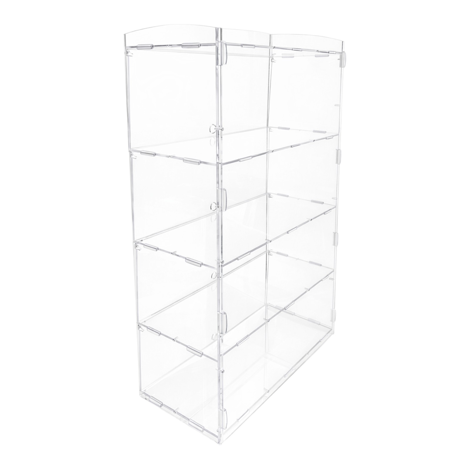 4 Tier Acrylic Bakery Display Case Stand for Cakes Cupcakes Vapes Clear