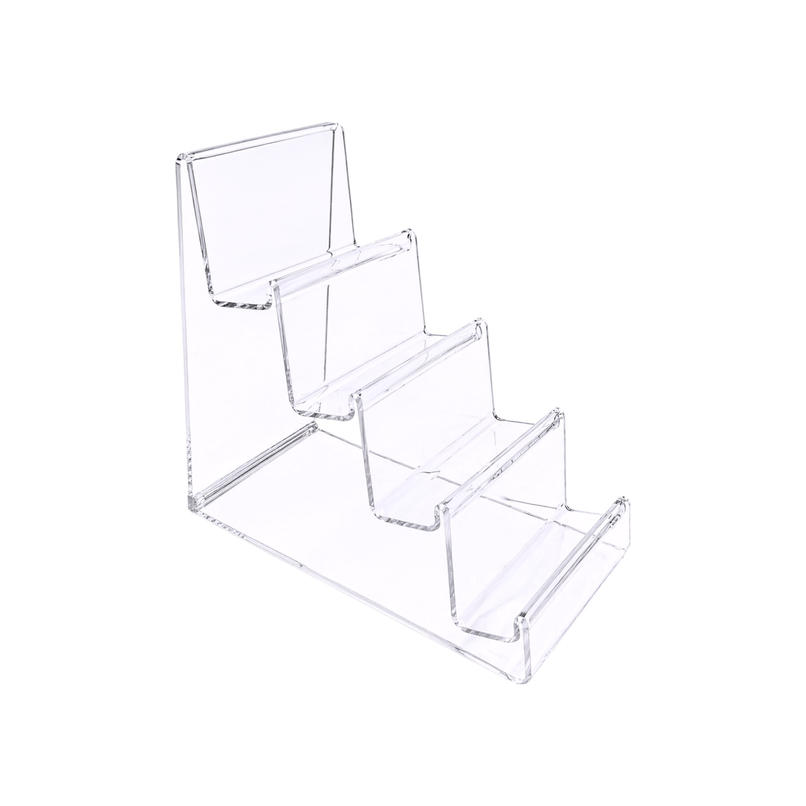 4 Tier Clear Acrylic Mobile Phone Display Stand Retail Jewellery Organizer