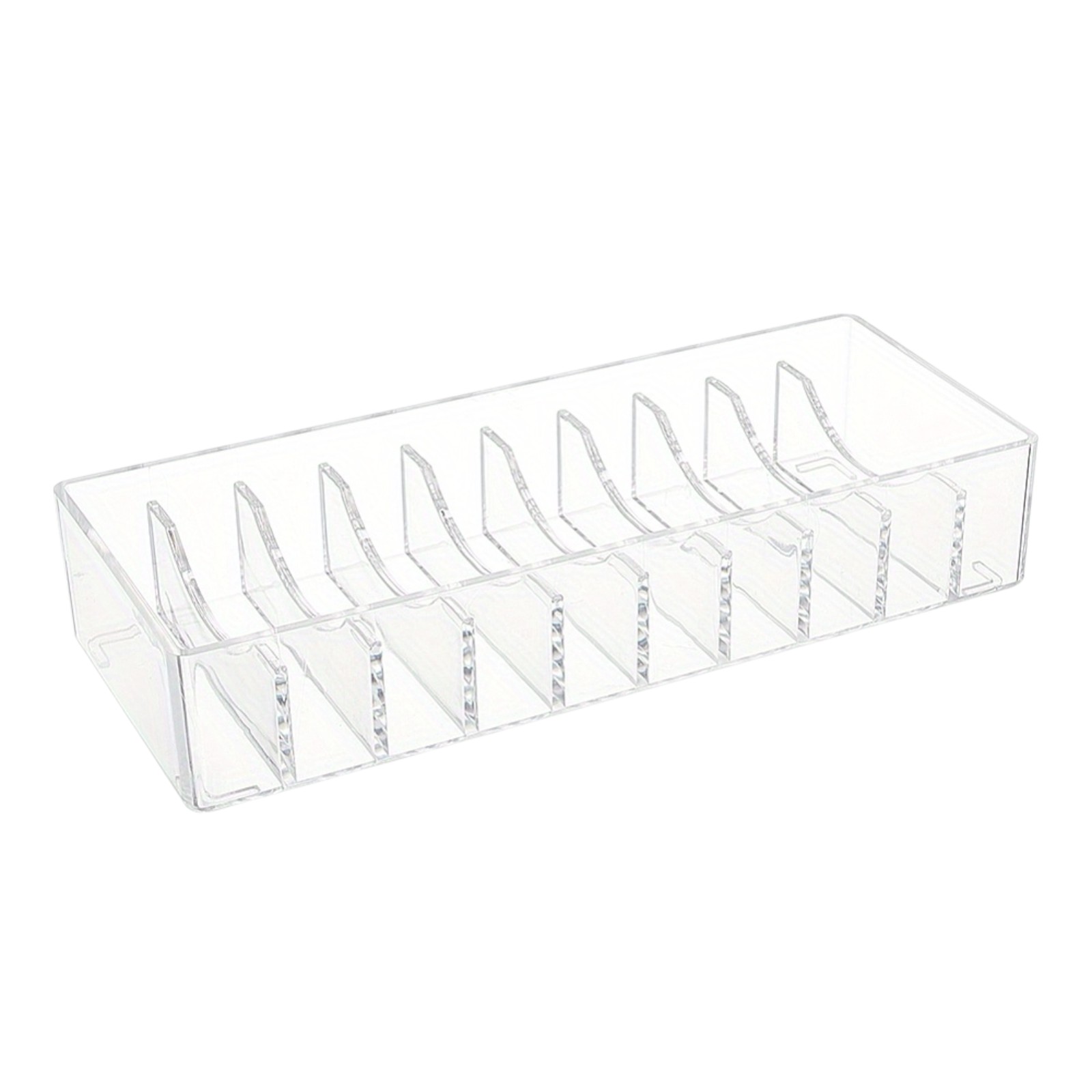 Clear Acrylic 10 Grid Jewellery Headband Storage Display Organiser Tray