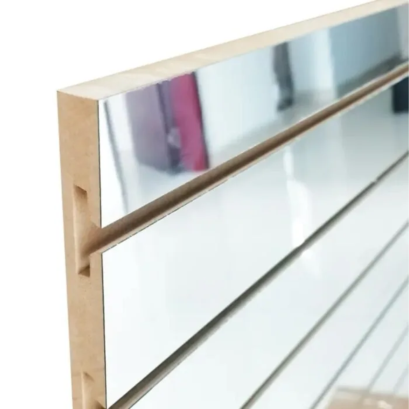 Mirrored Slatwall Panels – 18mm MDF Retail Display Boards